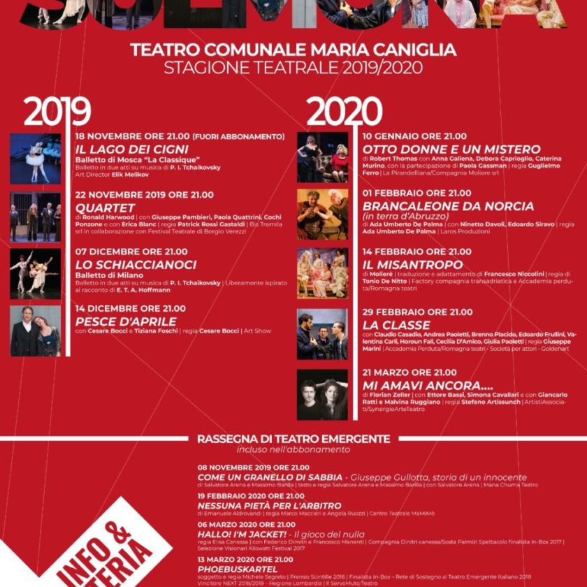 Teatro stagione 2019-20