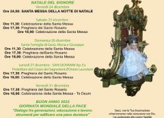 Parrocchia Santa Maria della Tomba: Natale 2021 – Buon anno 2022