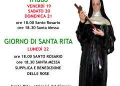 Parrocchia Santa Maria della Tomba: Festa in onore di Santa Rita