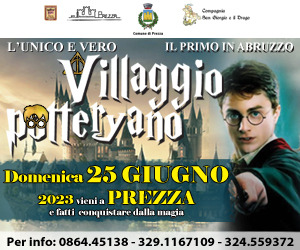 Il vero villaggio di Harry Potter a Prezza il 25 giugno 
