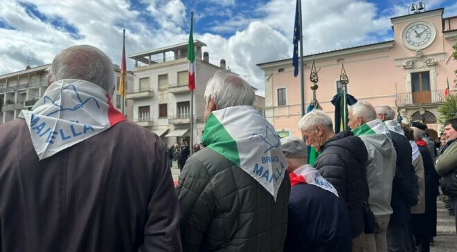 25 aprile a Sulmona: partigiani, studenti, autorità